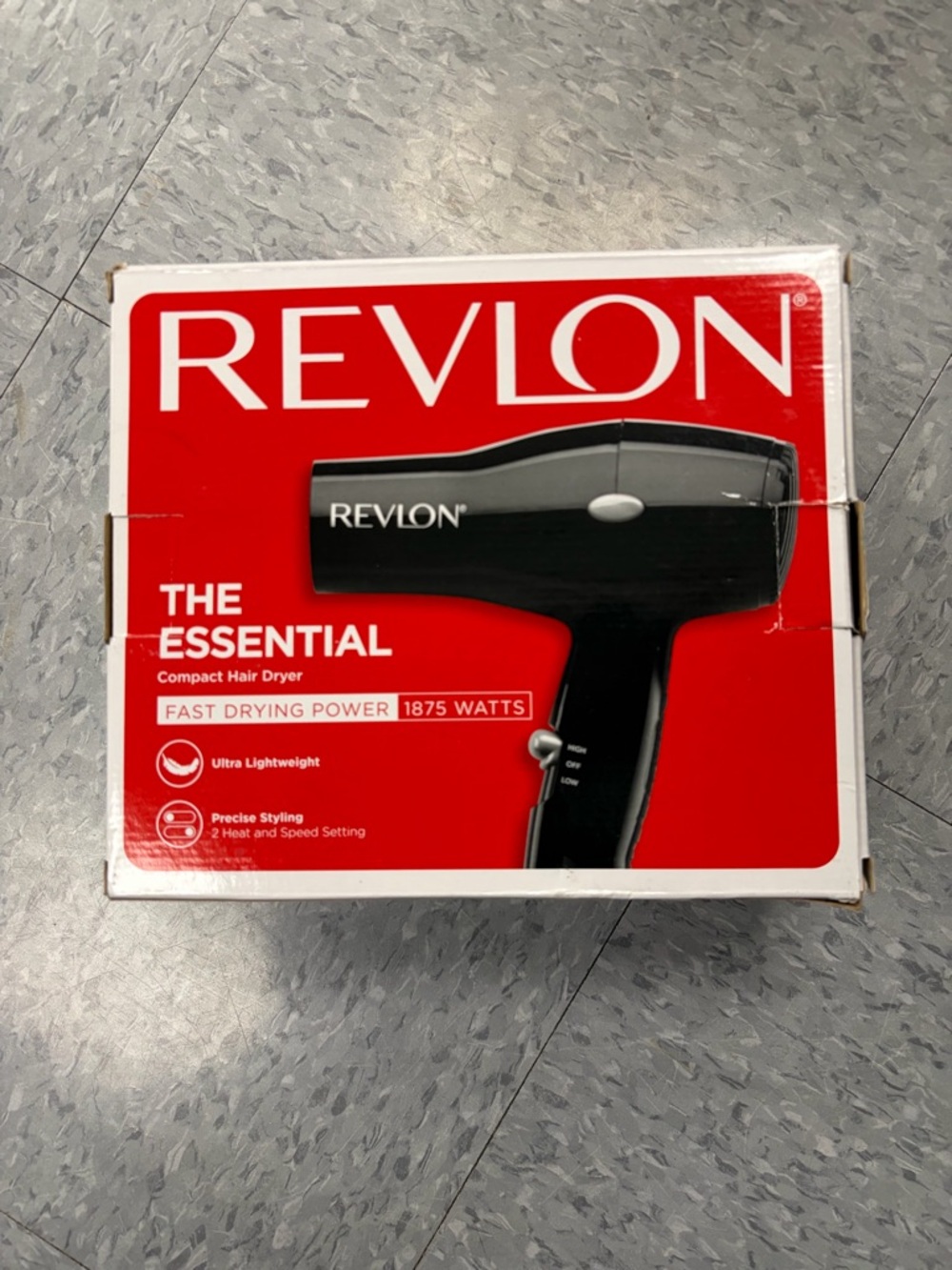 Revlon Compact Travel Hair Dryer - Black